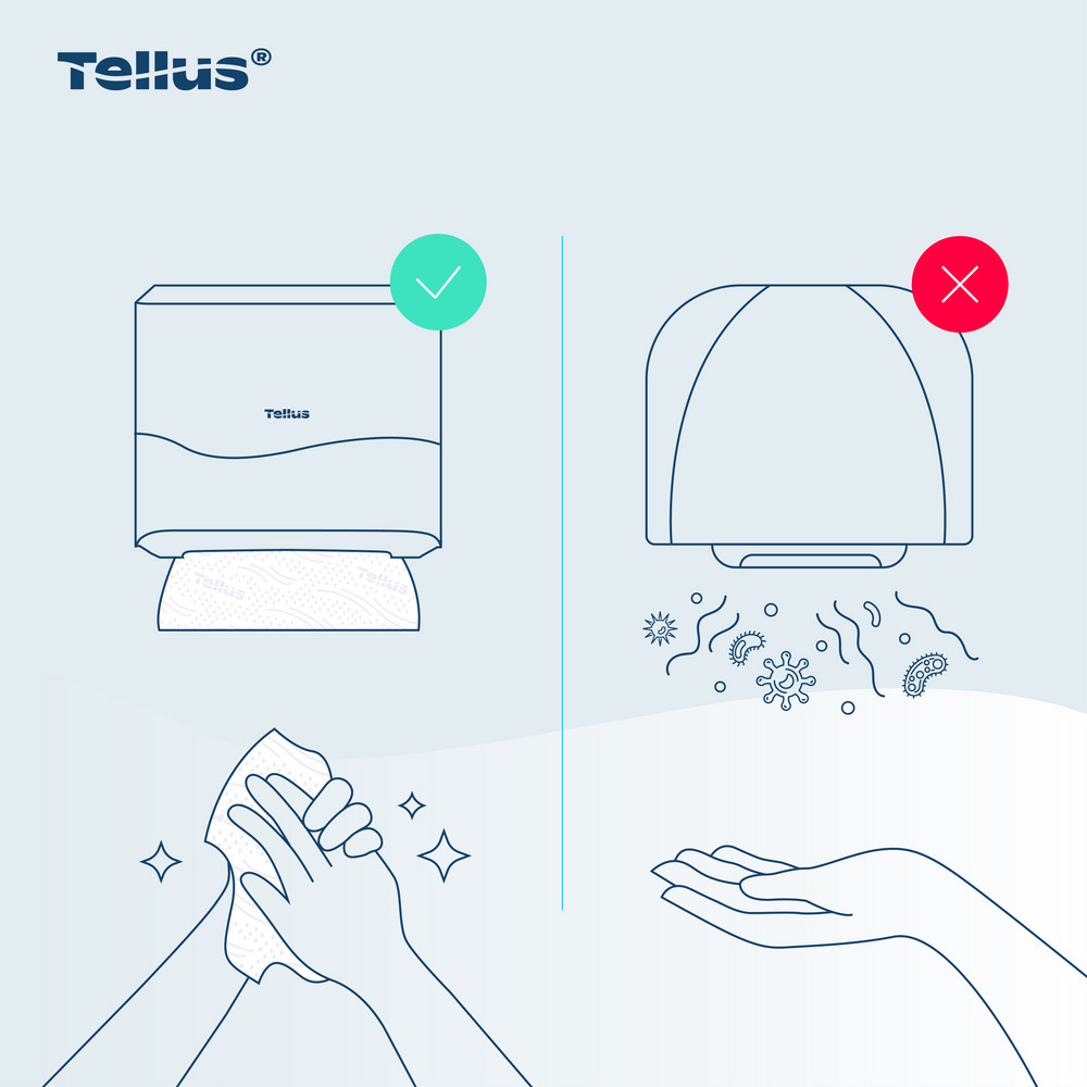 Tellus мини-диспенсер для листовых полотенец моносложения, черный
