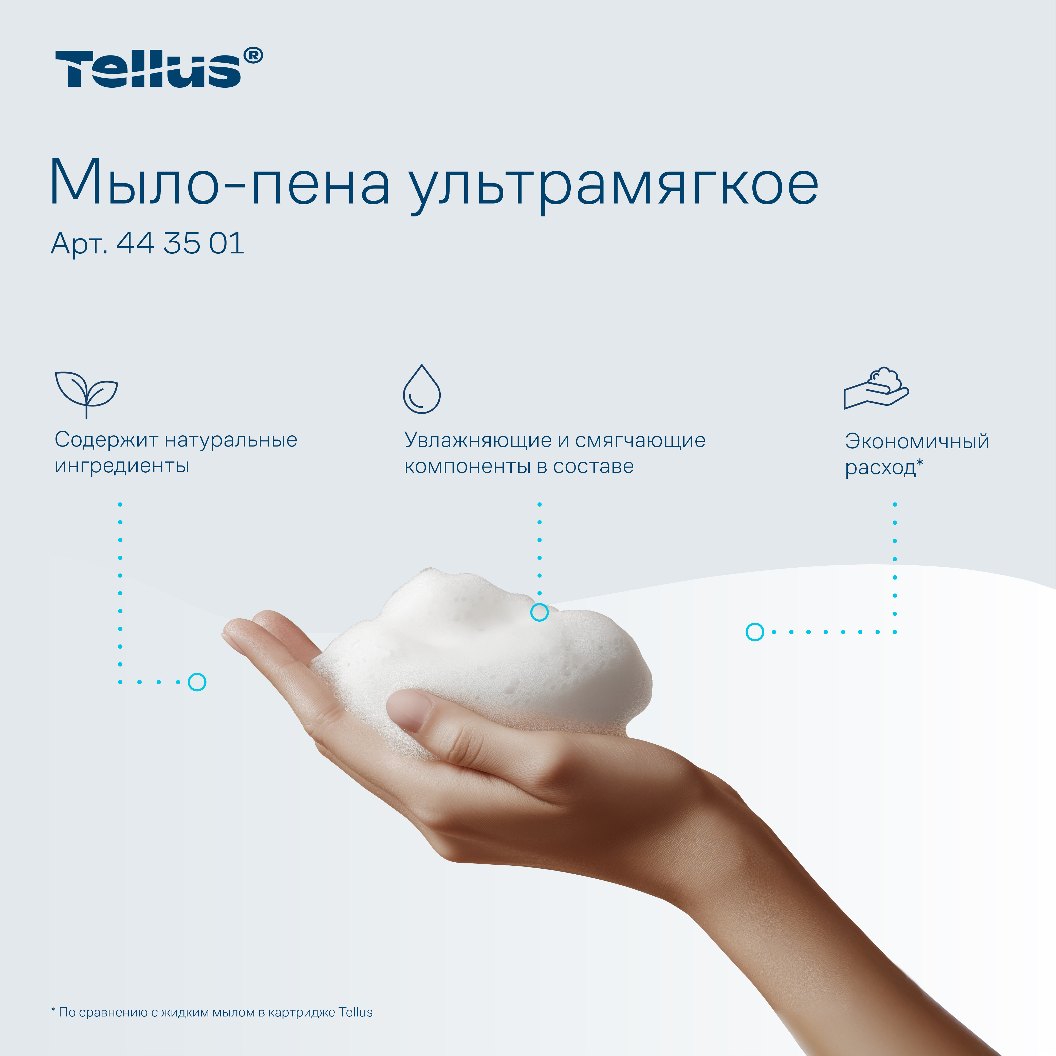 Tellus ультрамягкое мыло-пена 