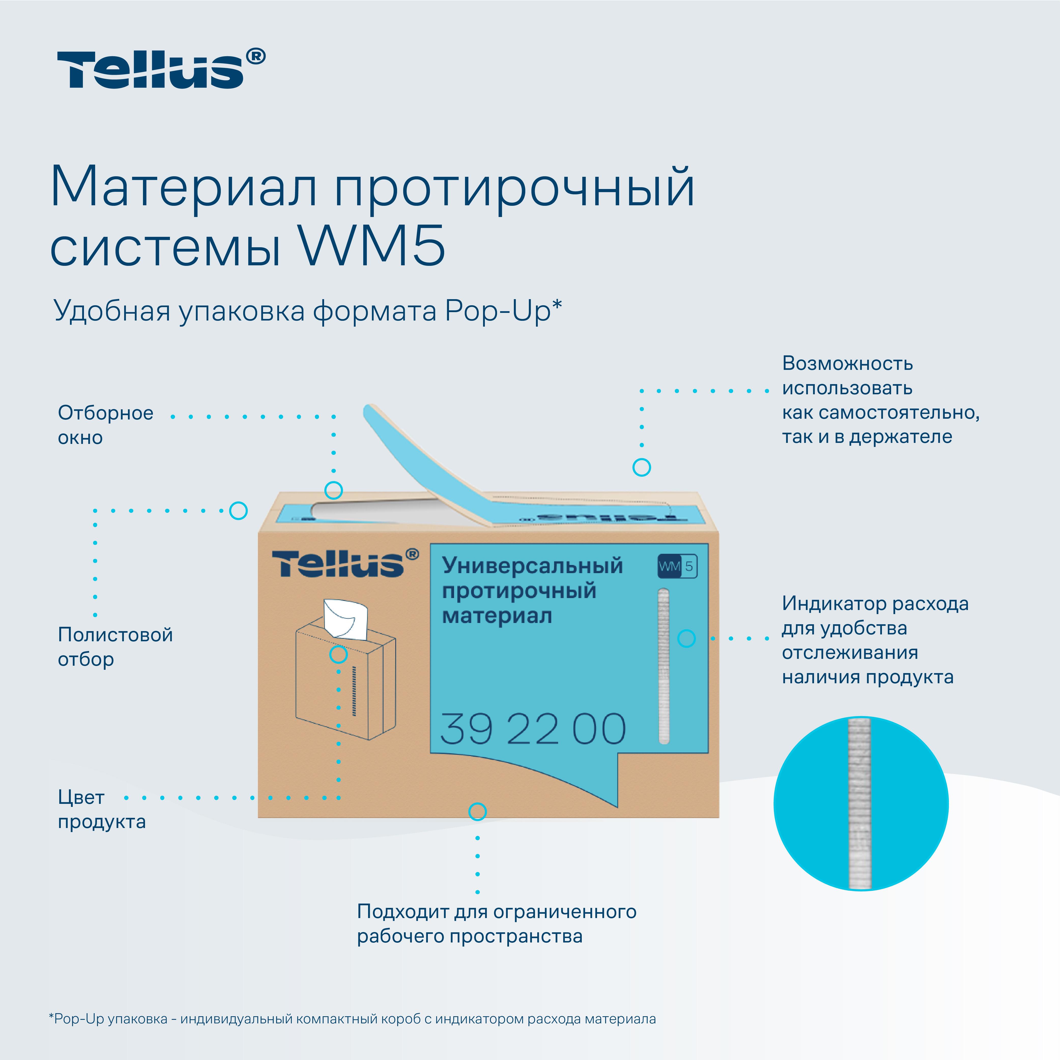 Tellus универсальный нетканый протирочный материал 