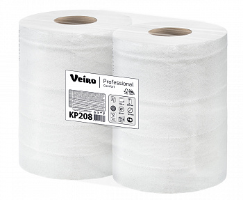 Полотенца Veiro Professional Comfort в рулоне с центр вытяжкой 2сл 100м белый (6рул в коробе)