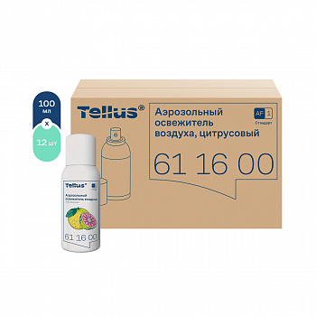 Tellus аэрозольный освежитель воздуха, цитрусовый аромат 