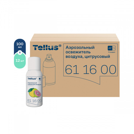 Tellus аэрозольный освежитель воздуха, цитрусовый аромат 