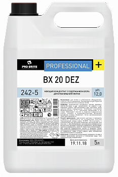 BX 20 DEZ  5л.Моющий концентрат с содержанием хлора для отбеливания плитки (кор 4шт)