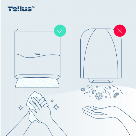 Tellus Matic Solution® диспенсер для полотенец в рулонах, черный