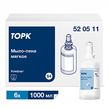 Мыло-пена Торк  мягкое  S4 1л д/рук мягкое/6
