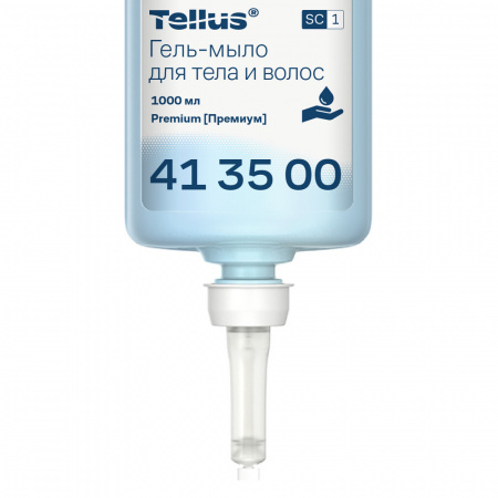 Tellus Гель-мыло для тела и волос, категория качества Премиум, 1000 мл