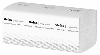 Полотенца Veiro Professional Comfort 1сл V 250л белый (20уп в коробе)