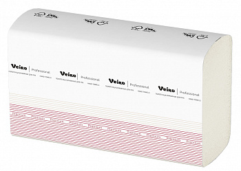 Полотенца Veiro Professional Premium 2сл W-сложения 150л белый (21уп в коробе)
